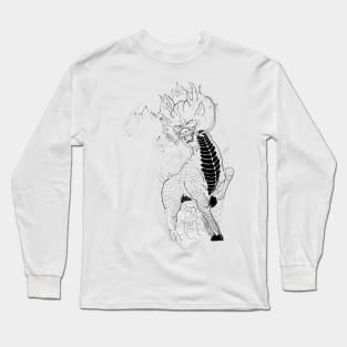 Pencil hand-drawn Kirin design Long Sleeve T-Shirt